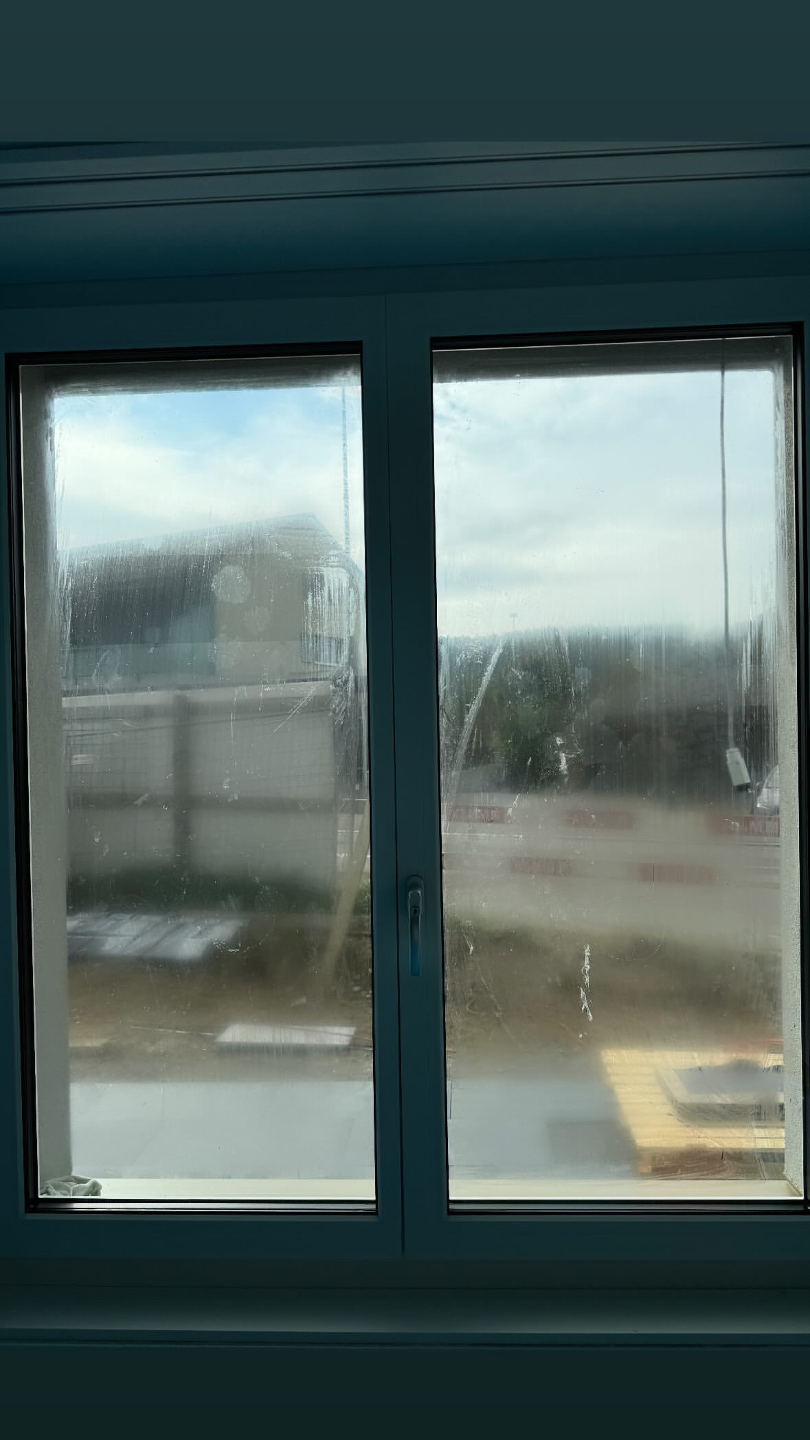 Fenster Baureinigung vorher
